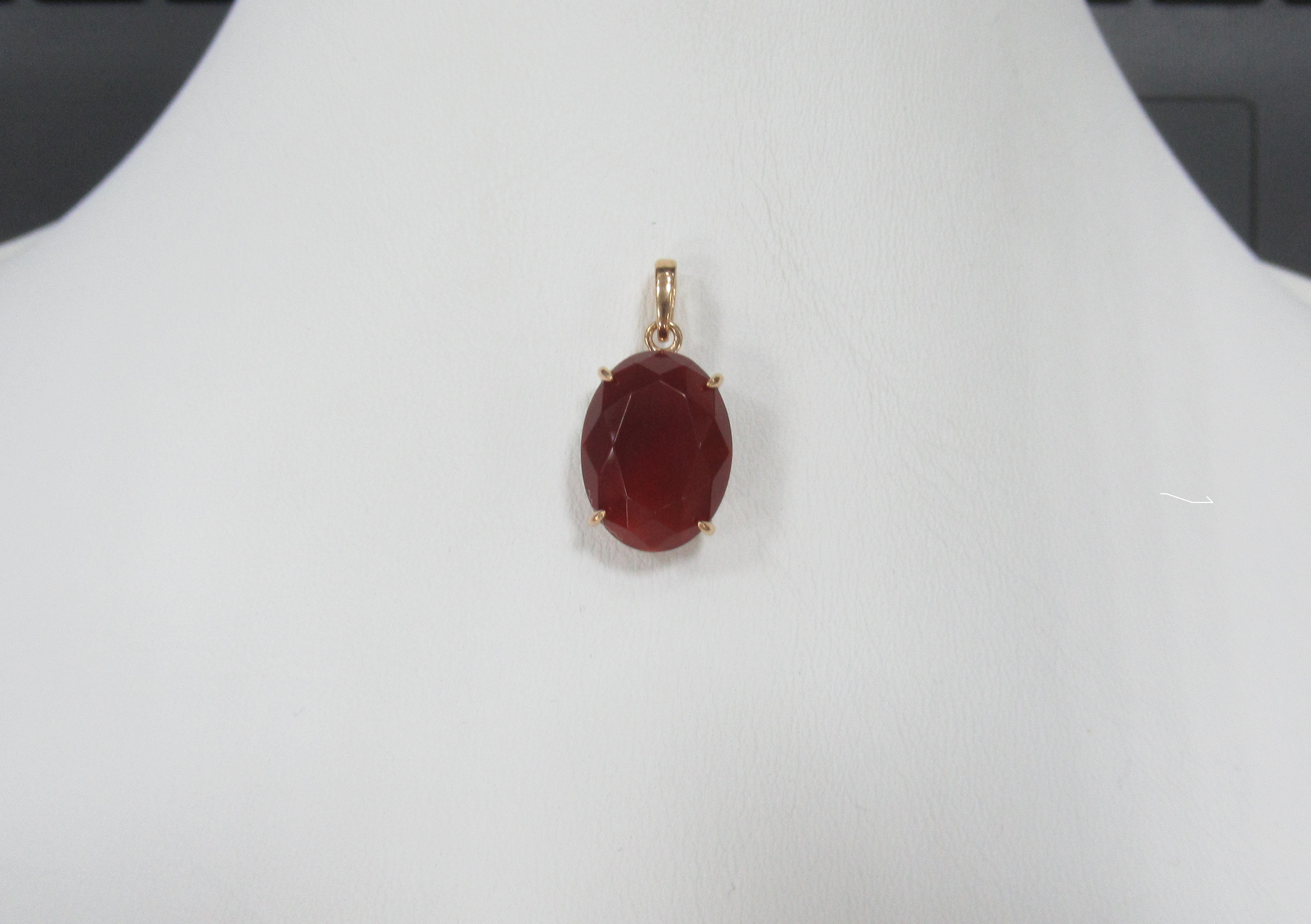 Серебряная подвеска с агатом